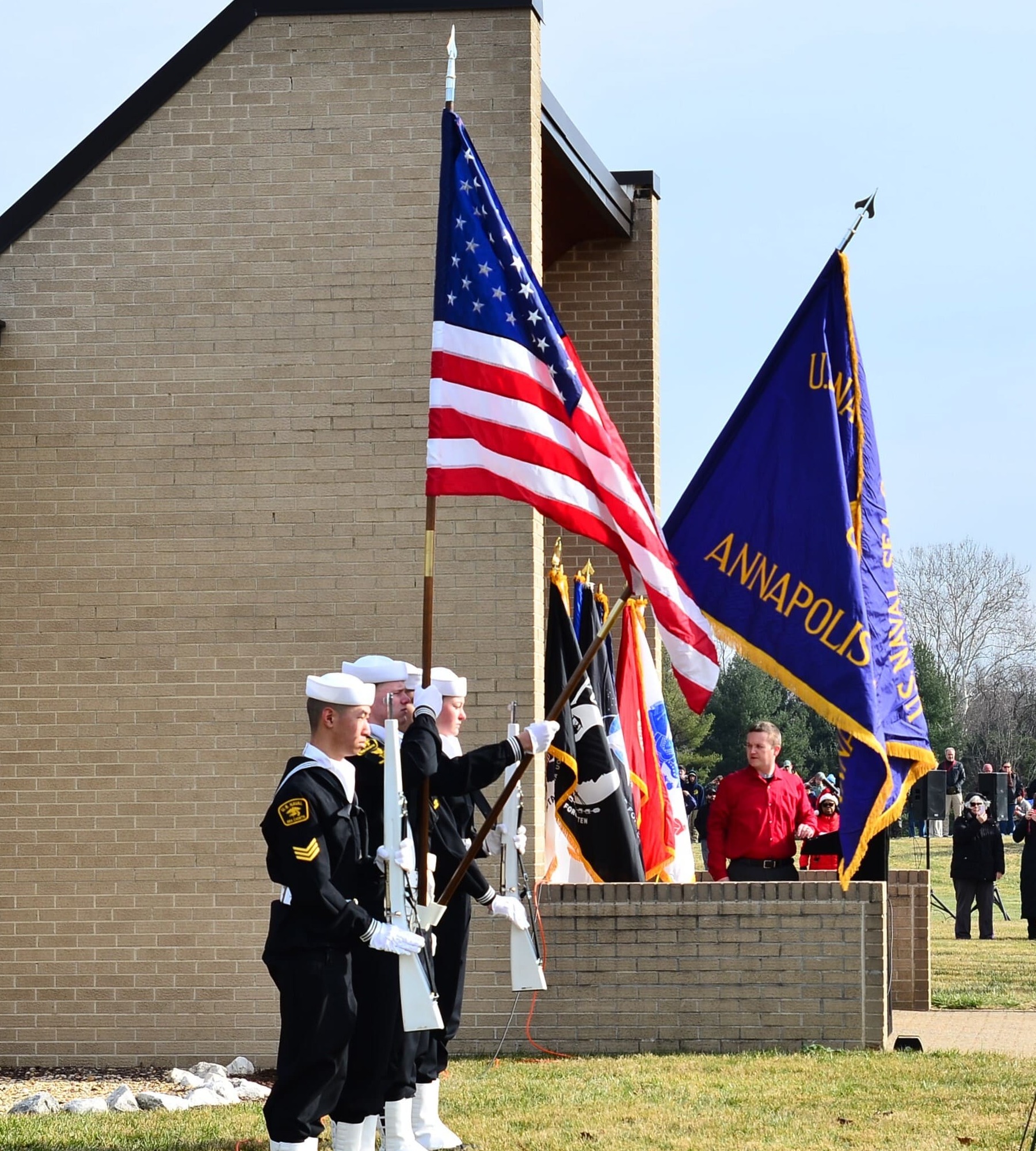 cadets holdinjg flag Dec 2025 drill (1)